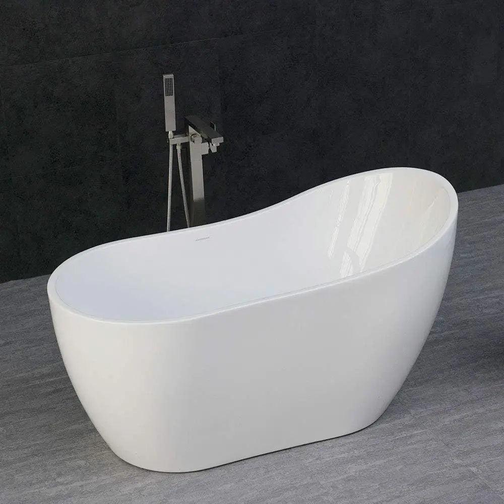 Bathtub Acrylic Freestanding Contemporary Soaking Tub