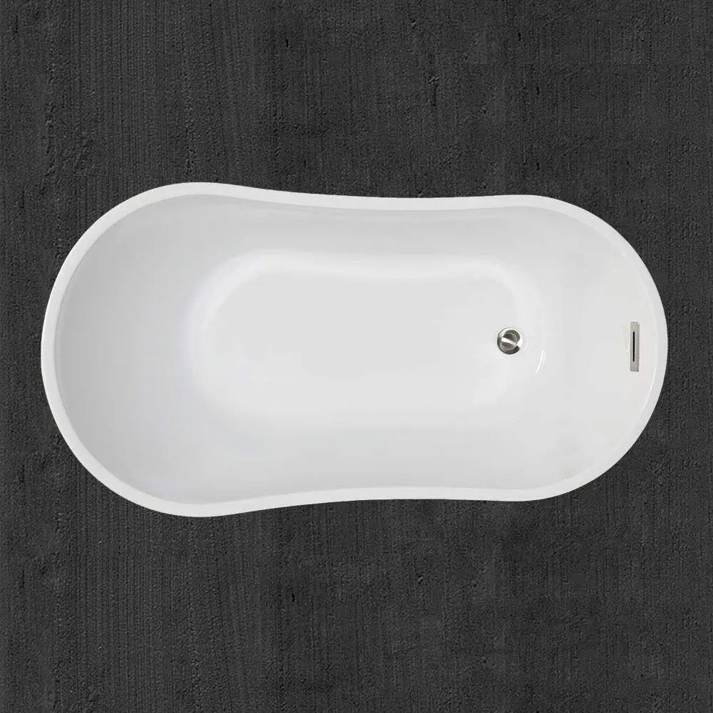 Bathtub Acrylic Freestanding Contemporary Soaking Tub