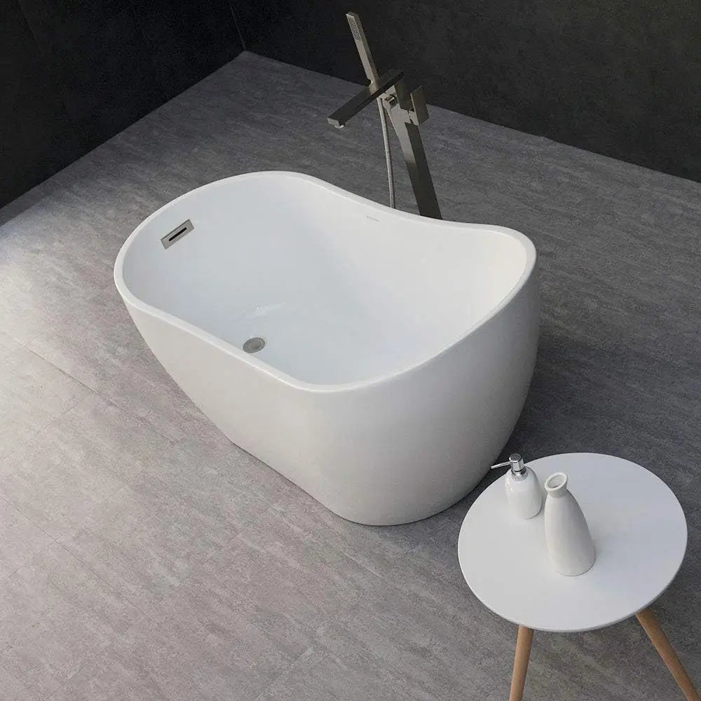 Bathtub Acrylic Freestanding Contemporary Soaking Tub